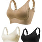 🎁Koop 1, krijg 1 gratis, 💕Geribbelde zijden push-up bh voor dames zonder stalen ring, verstelbaar🌸