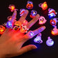 🎁LED-es fényű halloweeni fénygyűrű😍 - 50 darabos szett