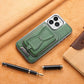 📱Luxus bőr telefontok levehető mágnesszalaggal