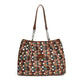 Ruime shopper met luipaardprint en leren-look details