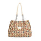 Ruime shopper met luipaardprint en leren-look details