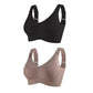 🎁Koop 1, krijg 1 gratis, 💕Geribbelde zijden push-up bh voor dames zonder stalen ring, verstelbaar🌸