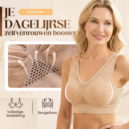 Naadloze Beugelloze Comfort BH met Ademend Design