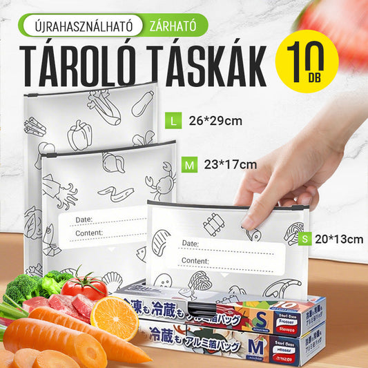 ✨ Újrafelhasználható alumínium fólia zárható tároló zsákok