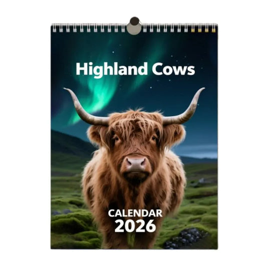 🐮2026-os skót felföldi szarvasmarha naptár📅