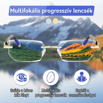 ✨ Kék fény elleni progresszív olvasószemüveg távoli és közeli olvasáshoz