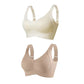 🎁Koop 1, krijg 1 gratis, 💕Geribbelde zijden push-up bh voor dames zonder stalen ring, verstelbaar🌸