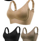 🎁Koop 1, krijg 1 gratis, 💕Geribbelde zijden push-up bh voor dames zonder stalen ring, verstelbaar🌸