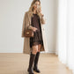 Tweedelige Set met Coltrui en Minirok voor Dames