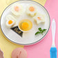Aranyos főtt tojás forma🥚🥚🥚4 db/készlet ecsettel