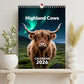 🐮2026-os skót felföldi szarvasmarha naptár📅