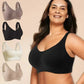 🎁Koop 1, krijg 1 gratis, 💕Geribbelde zijden push-up bh voor dames zonder stalen ring, verstelbaar🌸