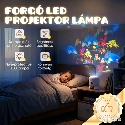 ✨Dinamikusan forgó LED projektor lámpa