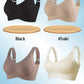 🎁Koop 1, krijg 1 gratis, 💕Geribbelde zijden push-up bh voor dames zonder stalen ring, verstelbaar🌸