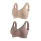 🎁Koop 1, krijg 1 gratis, 💕Geribbelde zijden push-up bh voor dames zonder stalen ring, verstelbaar🌸