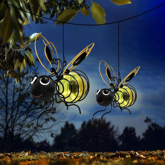 🐝Kültéri függő napelemes méhecske lámpa