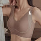 🎁Koop 1, krijg 1 gratis, 💕Geribbelde zijden push-up bh voor dames zonder stalen ring, verstelbaar🌸