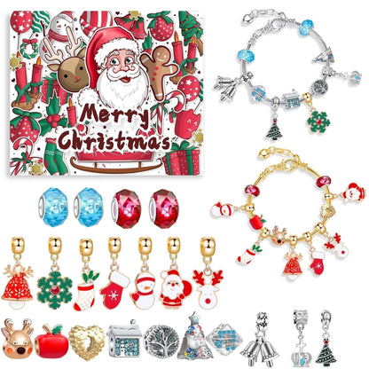 🎅 DIY 24 napos karácsonyi visszaszámláló naptár karkötő szett
