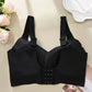 🎁Koop 1, krijg 1 gratis, 💕Geribbelde zijden push-up bh voor dames zonder stalen ring, verstelbaar🌸