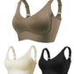 🎁Koop 1, krijg 1 gratis, 💕Geribbelde zijden push-up bh voor dames zonder stalen ring, verstelbaar🌸