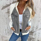 🔥Nieuwe mode creatieve denim splicing jas voor dames