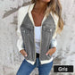 🔥Nieuwe mode creatieve denim splicing jas voor dames