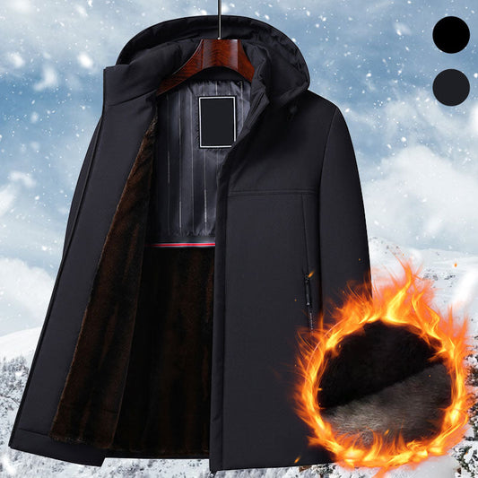 ❄️ Téli Special ❄️Men's Thermal vastag kapucnis parka kabát