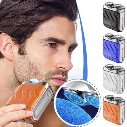 ✨ Hordozható rotációs kettős gyűrűs elektromos borotva 🧔