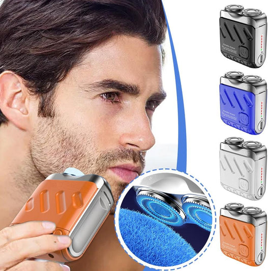 ✨ Hordozható rotációs kettős gyűrűs elektromos borotva 🧔