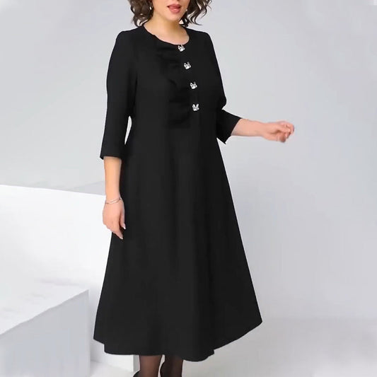 【S-4XL】🌺Fekete elegáns ruha