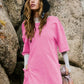 【M-2XL】💞Túlméretezett póló V-hátú Jumpsuit