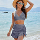 👙Magas derekú Gingham Bikini szett