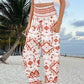 🌸Női alkalmi nyomtatott széles szárú nadrág zsebes zsebekkel