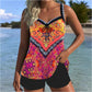 🔥【S-3XL】🏖️ Nyomtatott fürdőruha felső és rövidnadrág szett 🌊👙