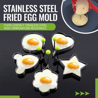 🍳Rozsdamentes acél tükörtojás formák