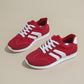 Retro Sneakers met Contrasterende Strepen