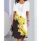 🌻Női alkalmi nyomtatott ruha