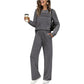 Casual 2-Delige Lounge Set met Trekkoordbroek