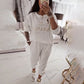 2-Delige Casual Lounge Set met Sweatshirt en Joggerbroek