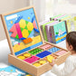 🧠Mágneses mintákkal ellátott fa puzzle készlet 🧩