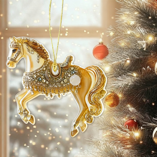 🔥 Forró eladás 2025 -ben 🎅 Akril medál ló alakú 🐎✨