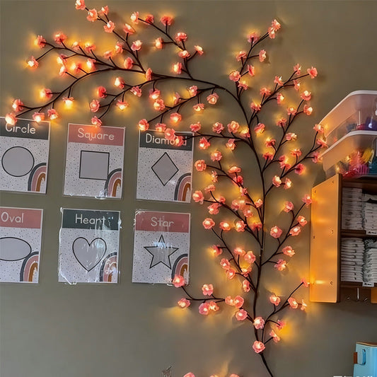 🌸Virágos szőlő hangulatvilágítás