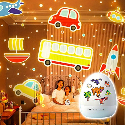 🦕Dinosaur Egg éjszakai fényvetítő zenével gyerekeknek