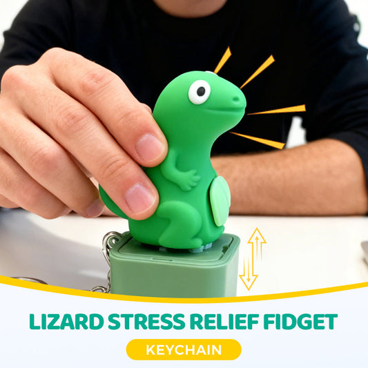 Gyík stresszoldó fidget kulcstartó
