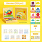 🧠Mágneses mintákkal ellátott fa puzzle készlet 🧩