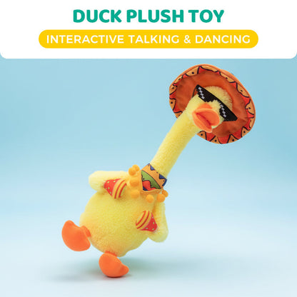 🦆Interaktív beszélő és táncoló kacsa plüss játék