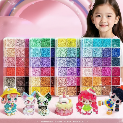 🎁🎨 Teljes kézzel készített gyöngyös szett 👧 ✂️