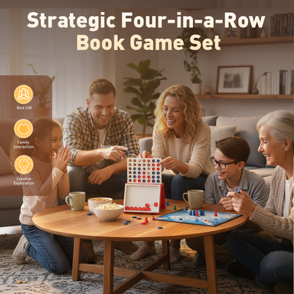 ♟️Stratégiai négyes sorozatú könyvjáték-készlet