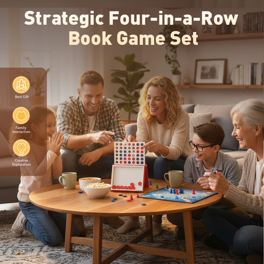 ♟️Stratégiai négyes sorozatú könyvjáték-készlet