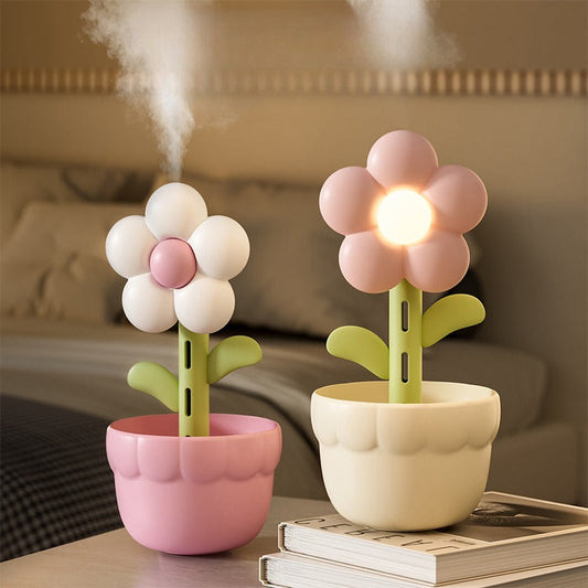 🌸✨ A Virágos Éjszakai Fény és Párásító ✨🌸